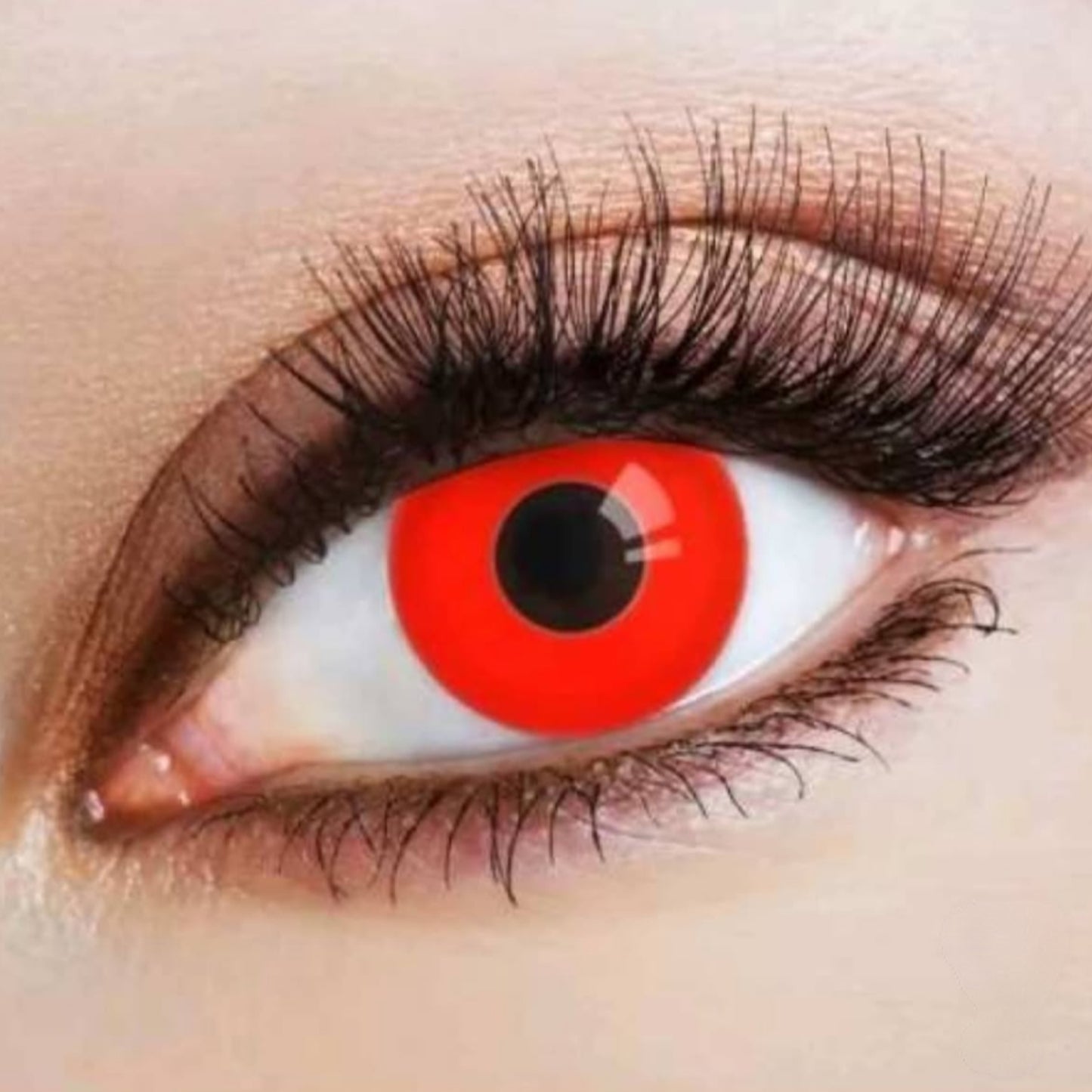 Lente de contato anual Cosplay Crazy Red