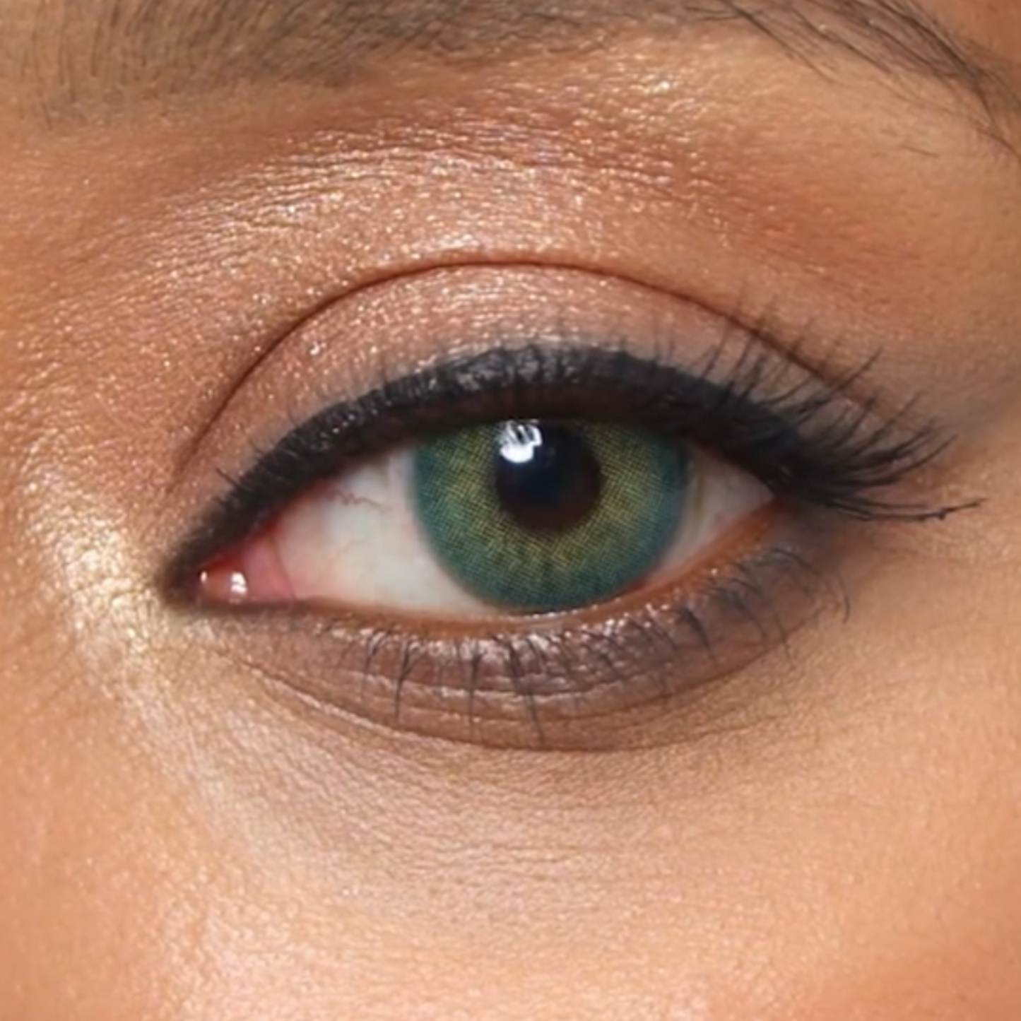 Lente de contato trimestral Bahia Green caixa com 2 unidades