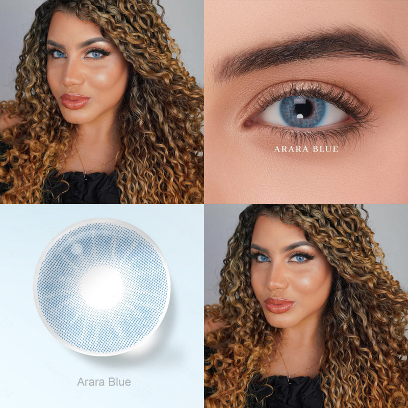 Lente de contato trimestral Arara Blue caixa com 2 unidades
