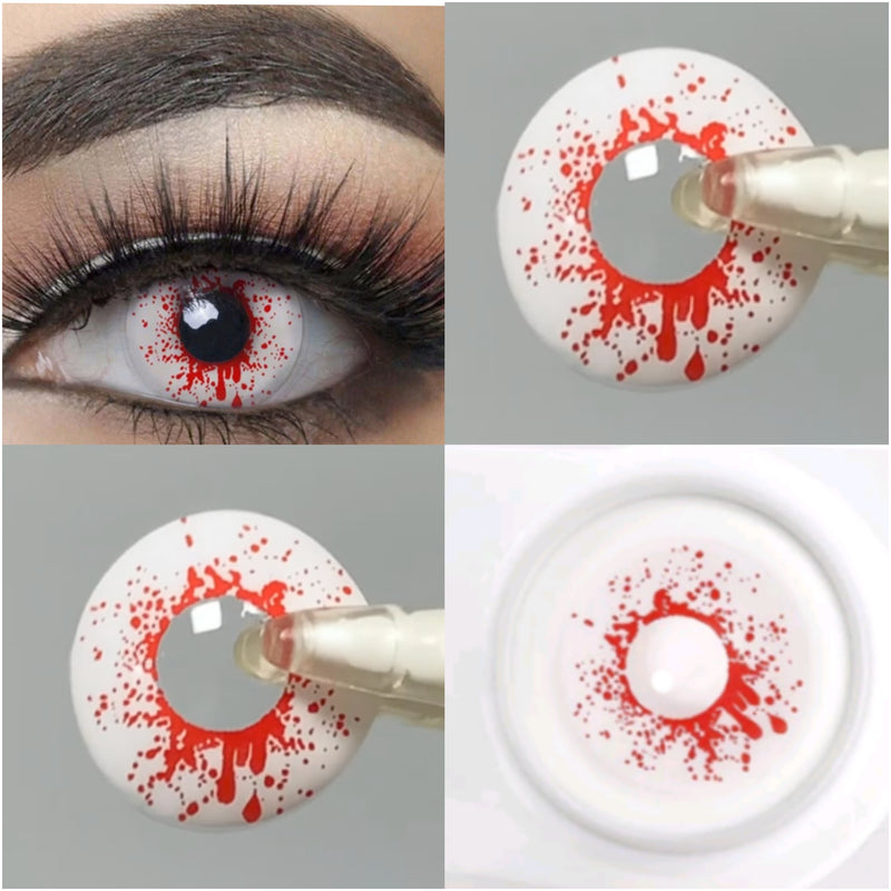 Lente de contato Cosplay Crazy Sangue