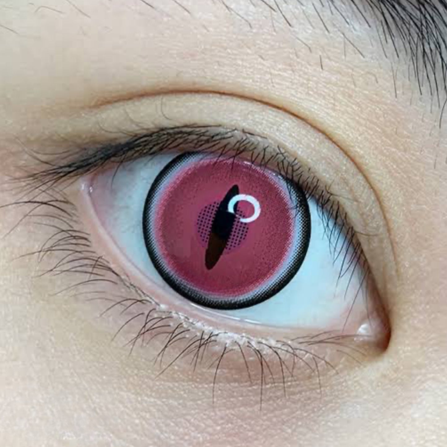 Lente de contato anual Cosplay Reptile Pink