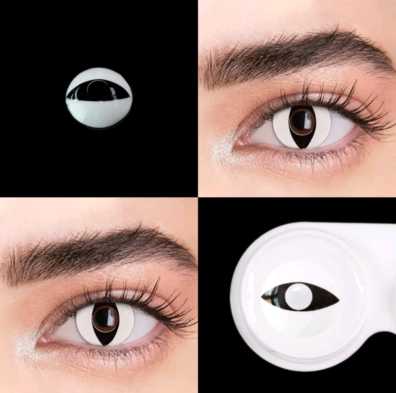 Lentes de contato Cosplay Crazy White Cat