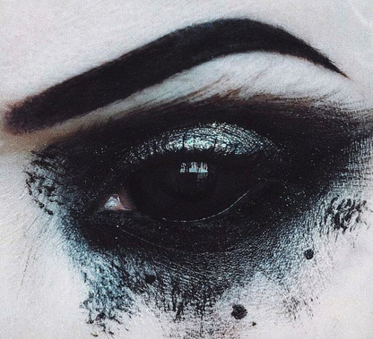 Lente de contato Cosplay Black Sclera 22mm