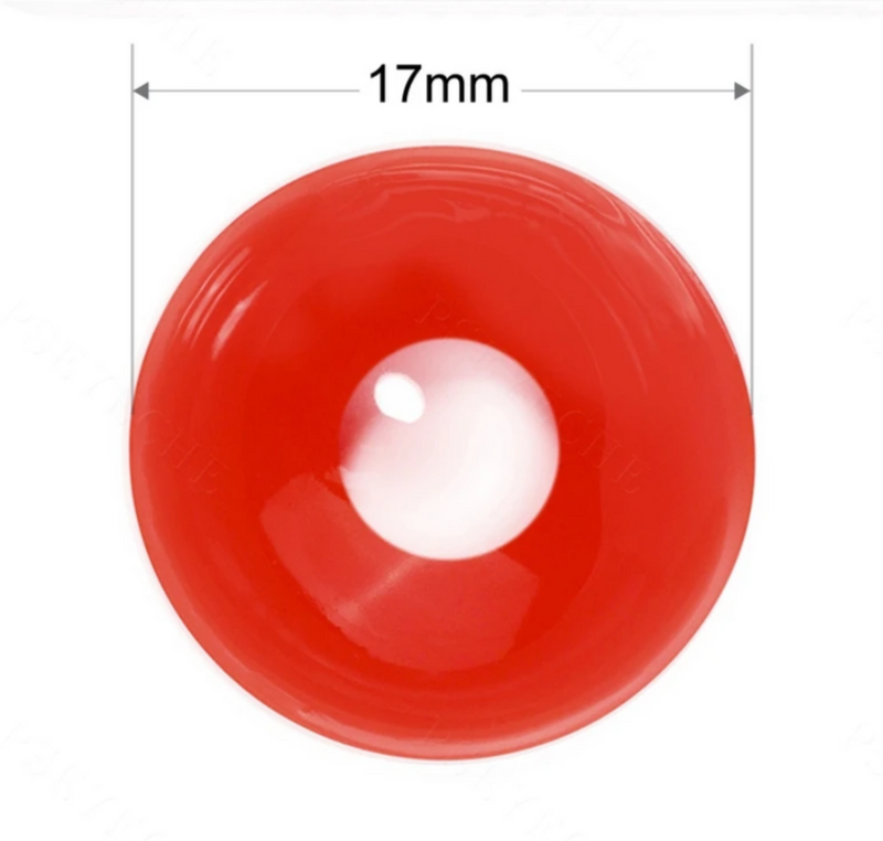 Lente de contato Cosplay Red Sclera 17mm