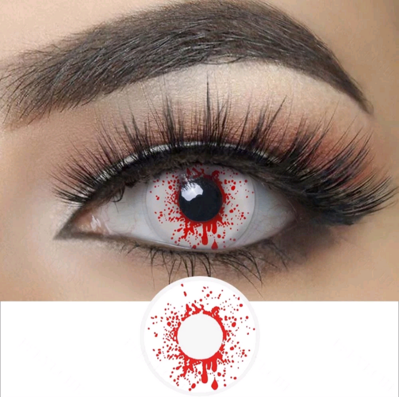 Lente de contato Cosplay Crazy Sangue
