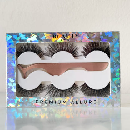 Cílios Premium Allure 3 pares