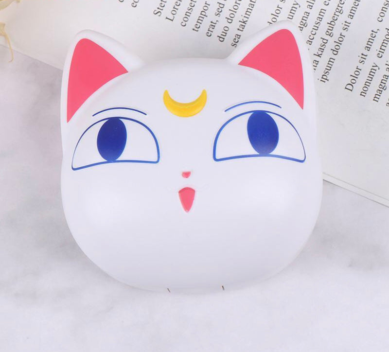 Estojo para lente de contato Gatinho com espelho