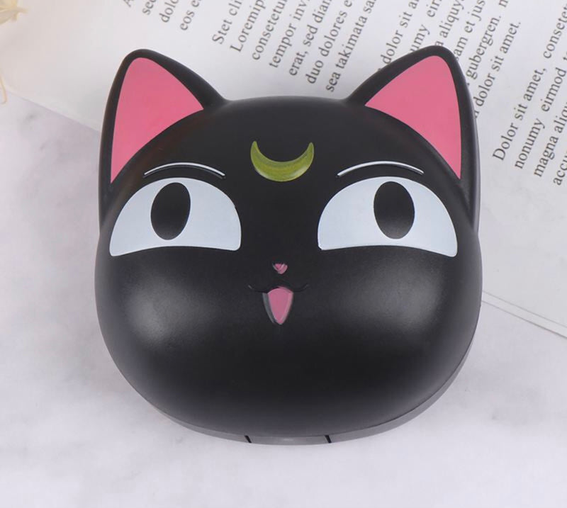Estojo para lente de contato Gatinho com espelho